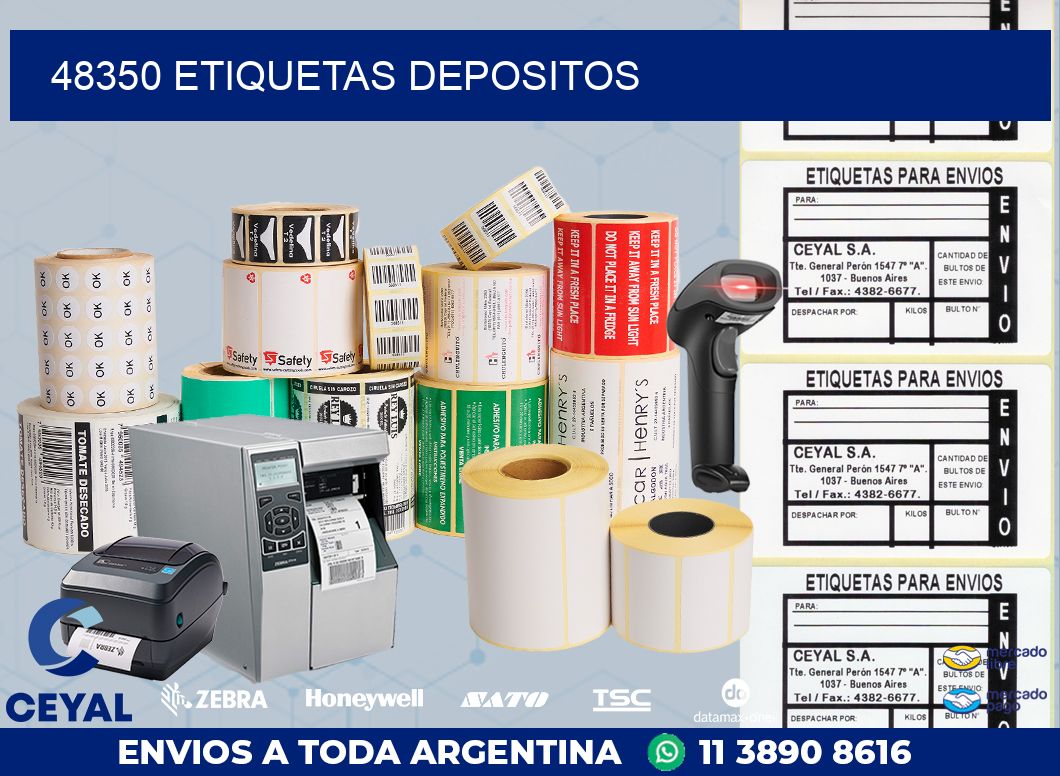 48350 ETIQUETAS DEPOSITOS