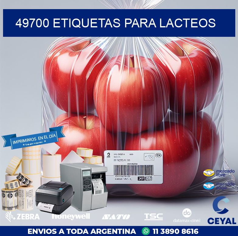 49700 ETIQUETAS PARA LACTEOS