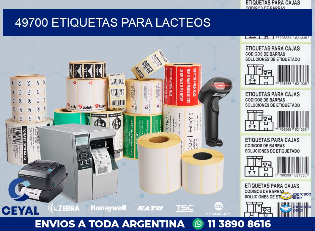 49700 ETIQUETAS PARA LACTEOS