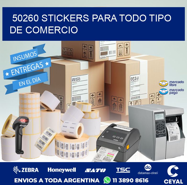 50260 STICKERS PARA TODO TIPO DE COMERCIO