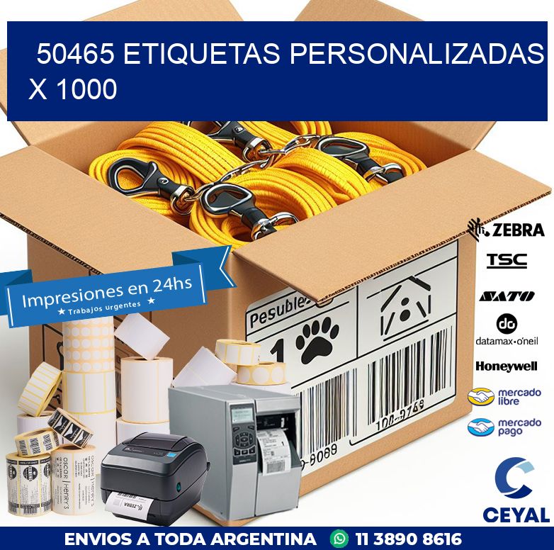 50465 ETIQUETAS PERSONALIZADAS X 1000