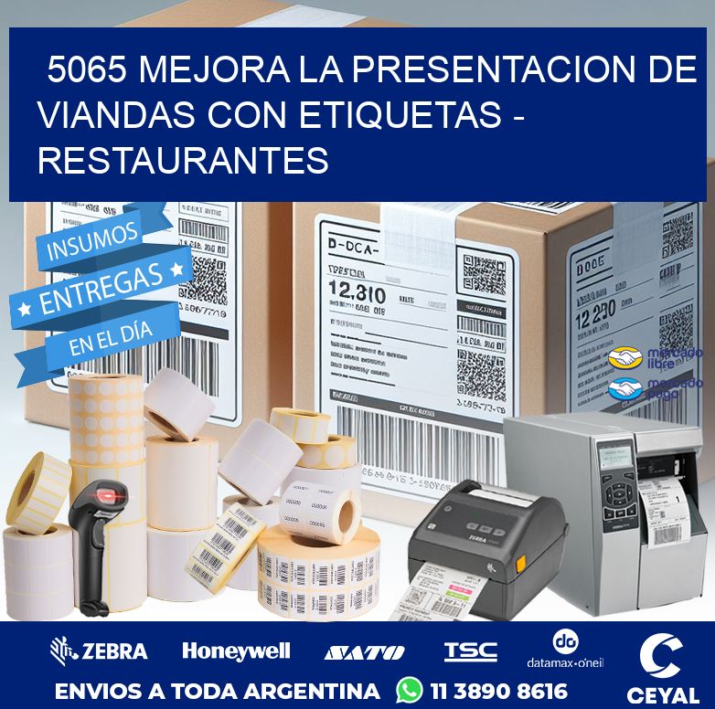 5065 MEJORA LA PRESENTACION DE VIANDAS CON ETIQUETAS - RESTAURANTES