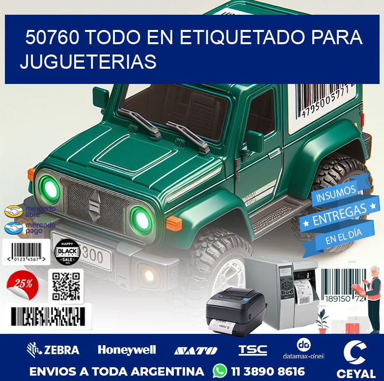 50760 TODO EN ETIQUETADO PARA JUGUETERIAS