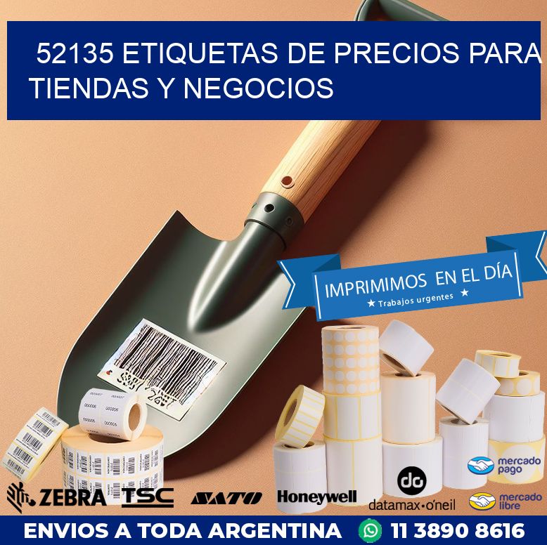 52135 ETIQUETAS DE PRECIOS PARA TIENDAS Y NEGOCIOS