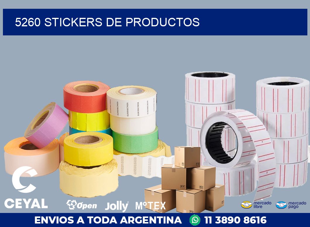 5260 STICKERS DE PRODUCTOS