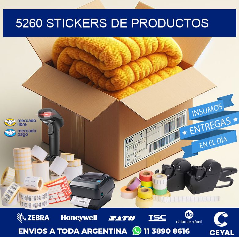 5260 STICKERS DE PRODUCTOS