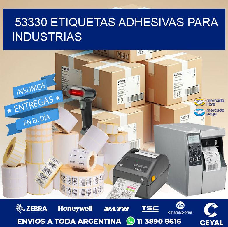 53330 ETIQUETAS ADHESIVAS PARA INDUSTRIAS