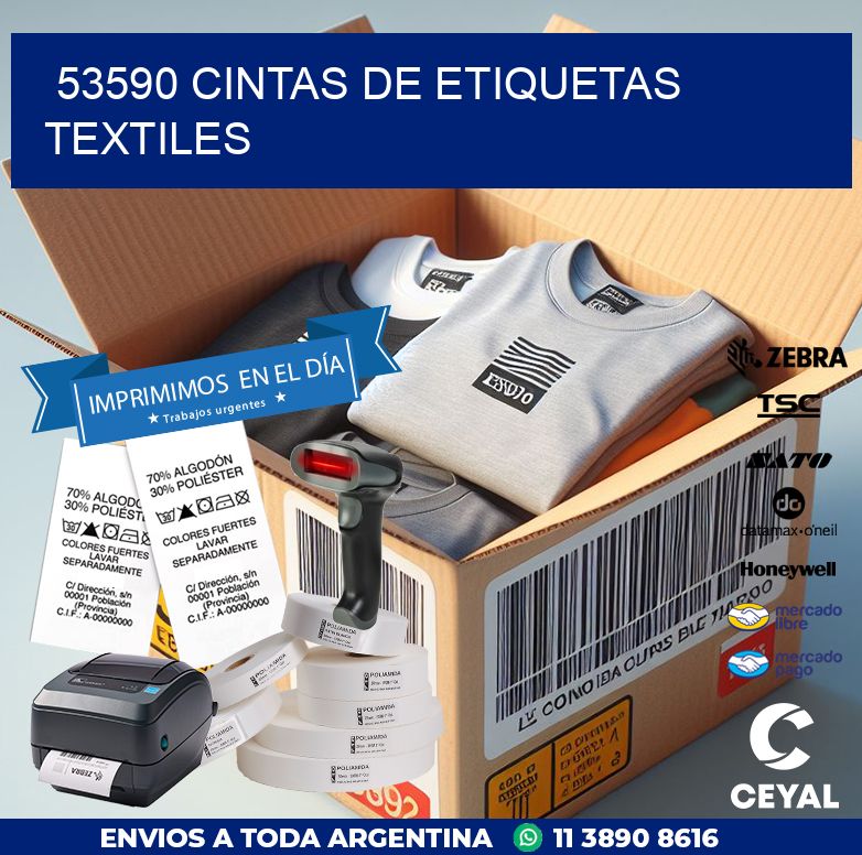 53590 CINTAS DE ETIQUETAS TEXTILES