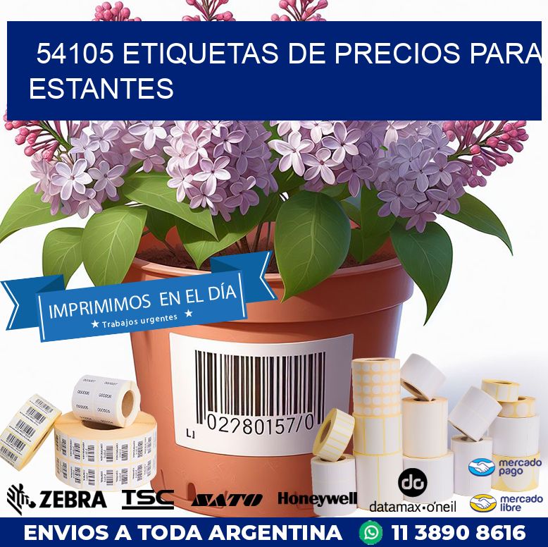 54105 ETIQUETAS DE PRECIOS PARA ESTANTES
