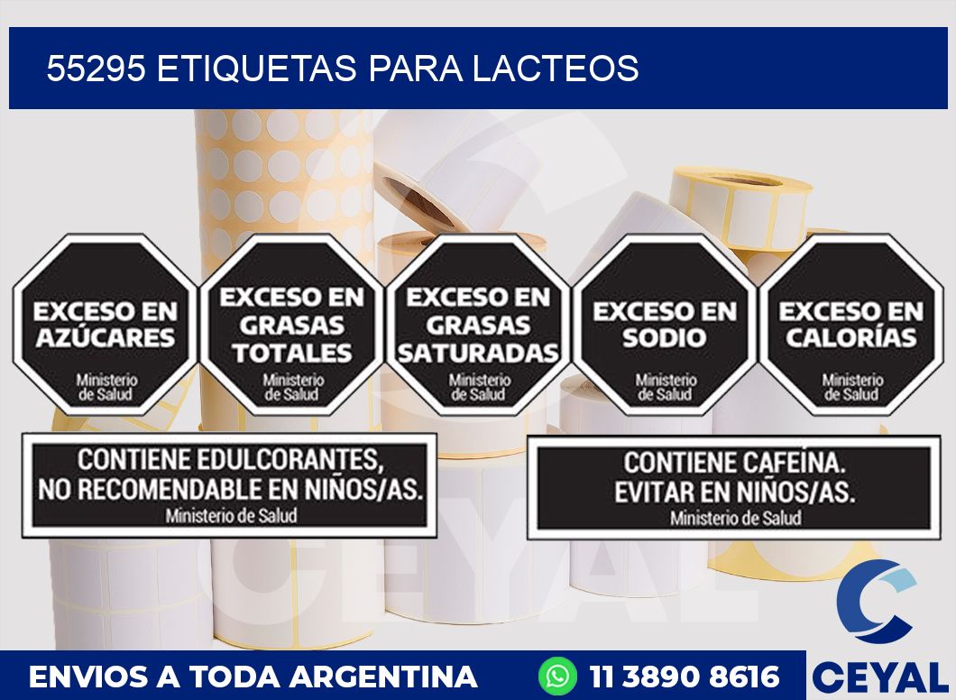 55295 ETIQUETAS PARA LACTEOS
