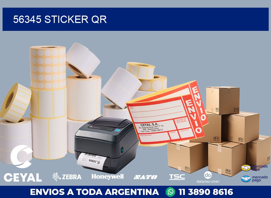 56345 STICKER QR