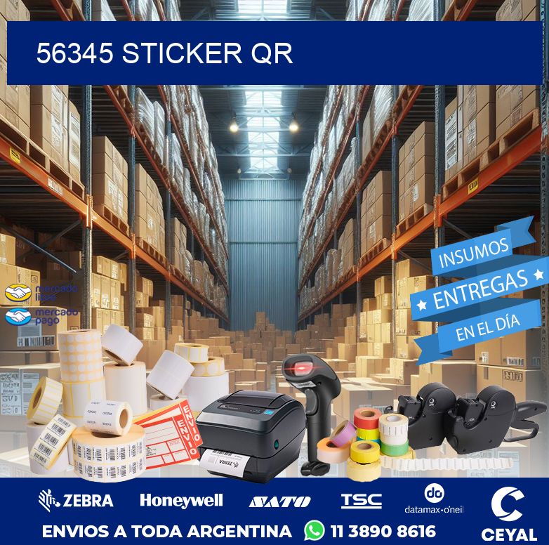 56345 STICKER QR