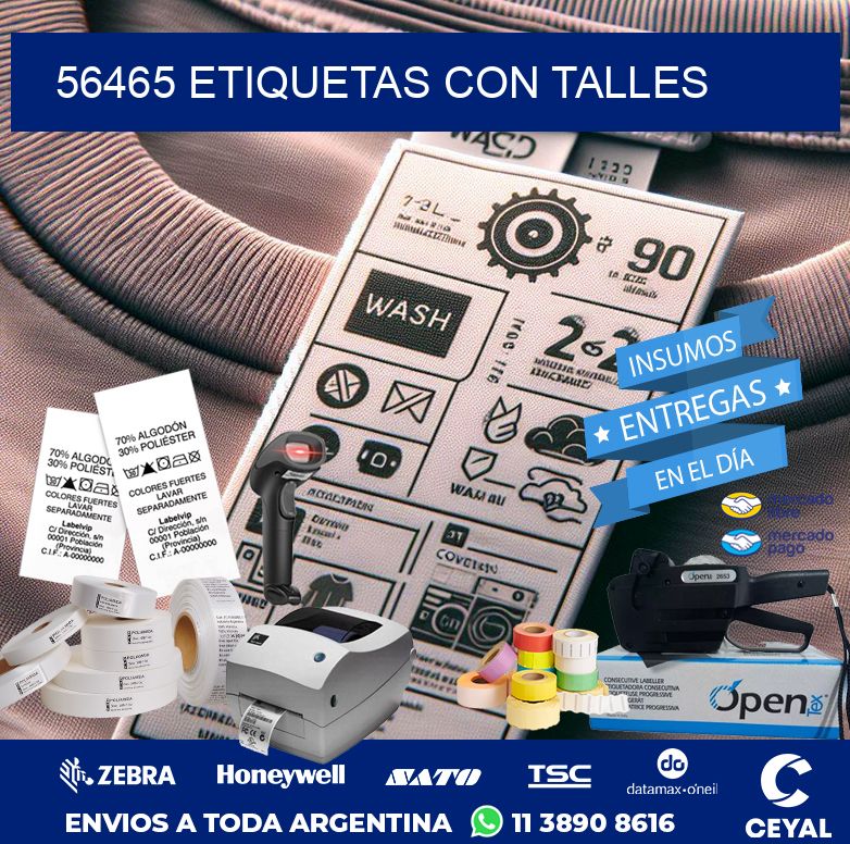 56465 ETIQUETAS CON TALLES