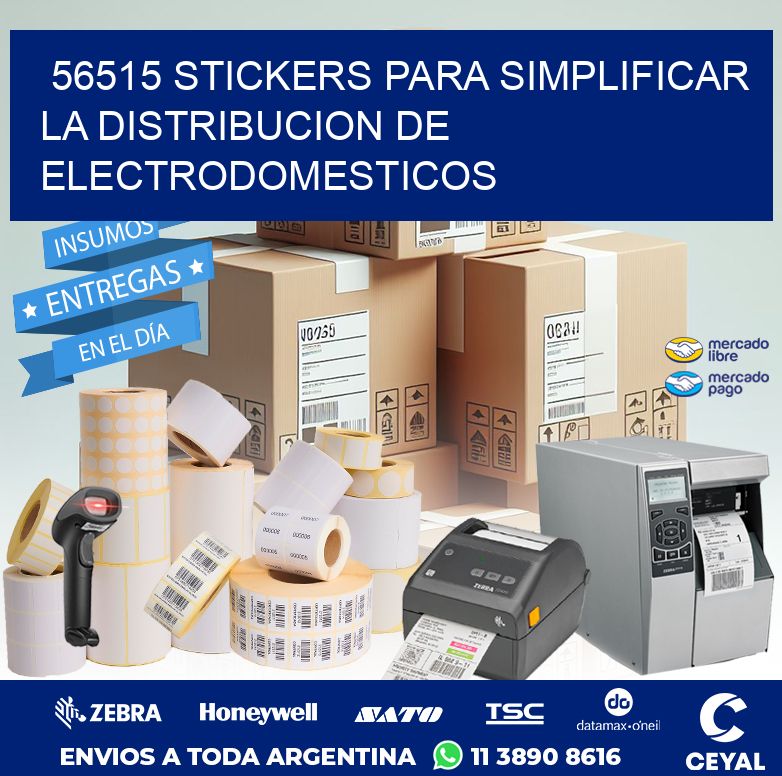 56515 STICKERS PARA SIMPLIFICAR LA DISTRIBUCION DE ELECTRODOMESTICOS