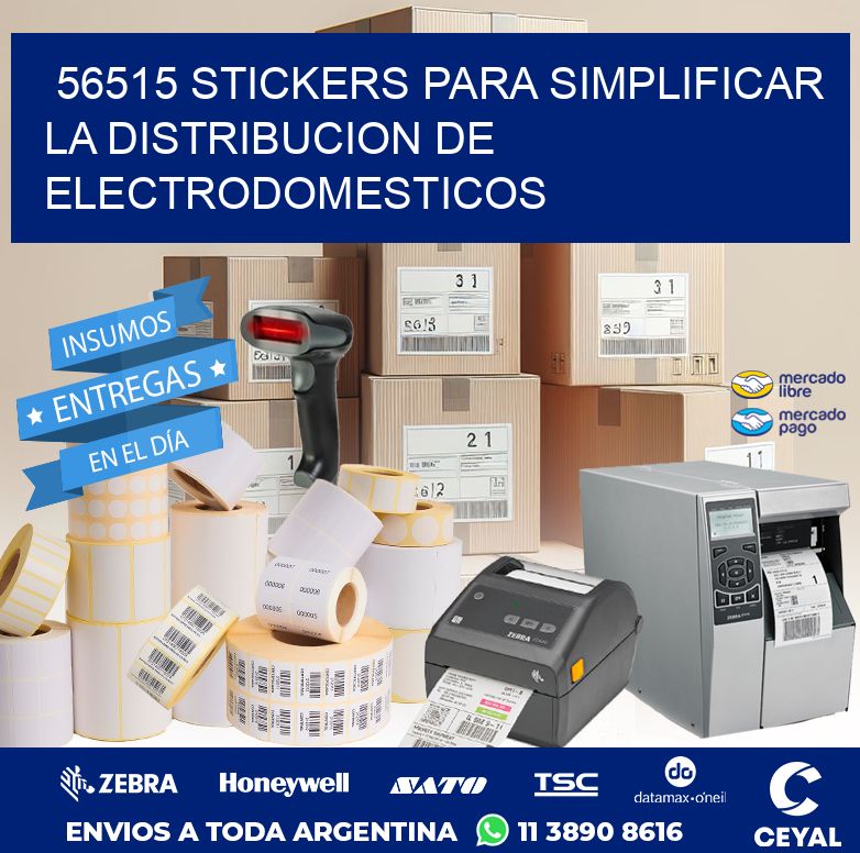 56515 STICKERS PARA SIMPLIFICAR LA DISTRIBUCION DE ELECTRODOMESTICOS