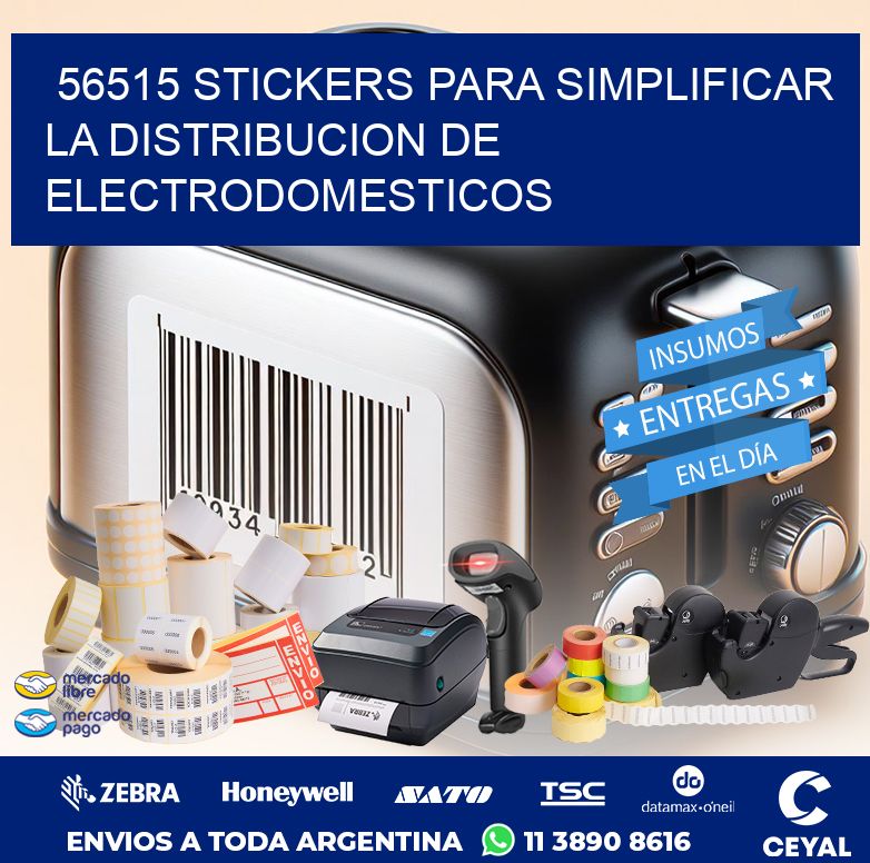 56515 STICKERS PARA SIMPLIFICAR LA DISTRIBUCION DE ELECTRODOMESTICOS