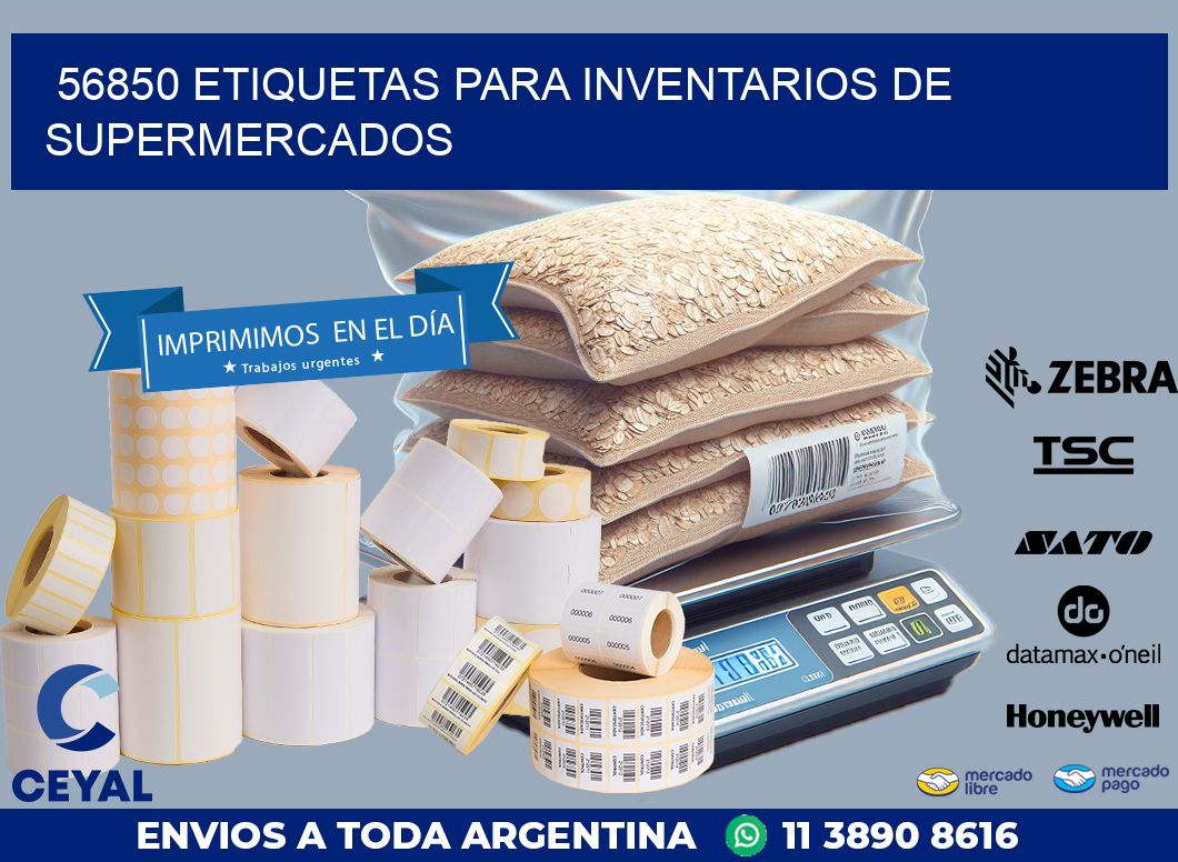 56850 ETIQUETAS PARA INVENTARIOS DE SUPERMERCADOS