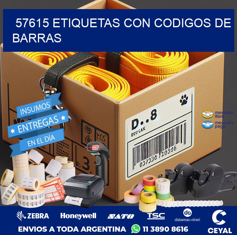 57615 ETIQUETAS CON CODIGOS DE BARRAS