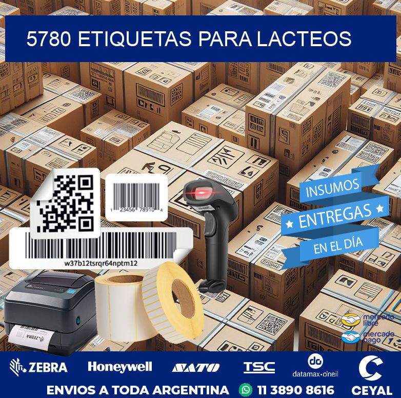 5780 ETIQUETAS PARA LACTEOS