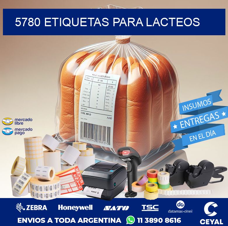 5780 ETIQUETAS PARA LACTEOS