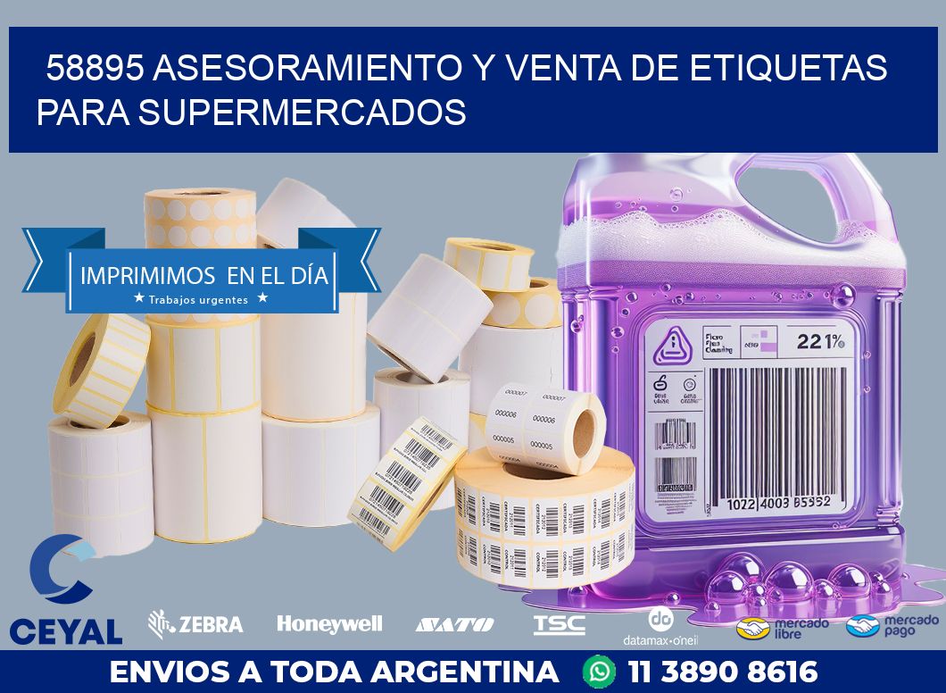 58895 ASESORAMIENTO Y VENTA DE ETIQUETAS PARA SUPERMERCADOS