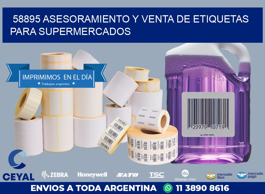58895 ASESORAMIENTO Y VENTA DE ETIQUETAS PARA SUPERMERCADOS