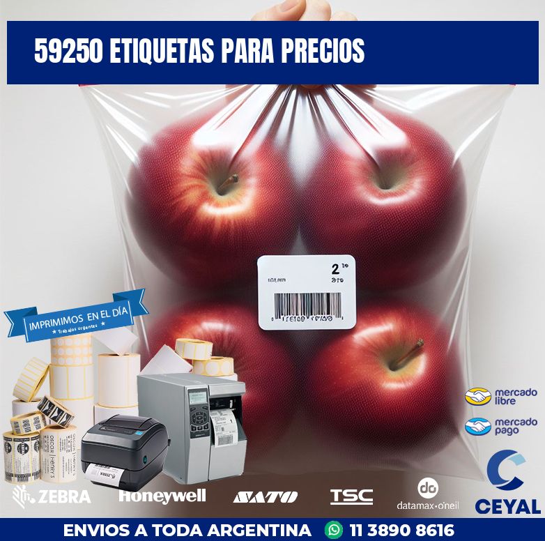 59250 ETIQUETAS PARA PRECIOS