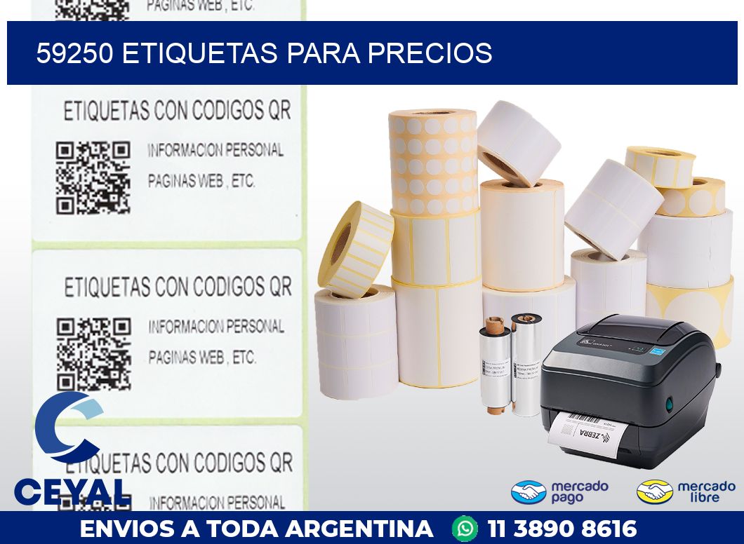 59250 ETIQUETAS PARA PRECIOS