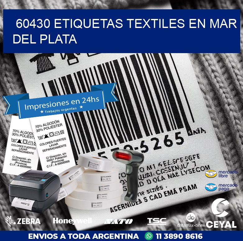 60430 ETIQUETAS TEXTILES EN MAR DEL PLATA