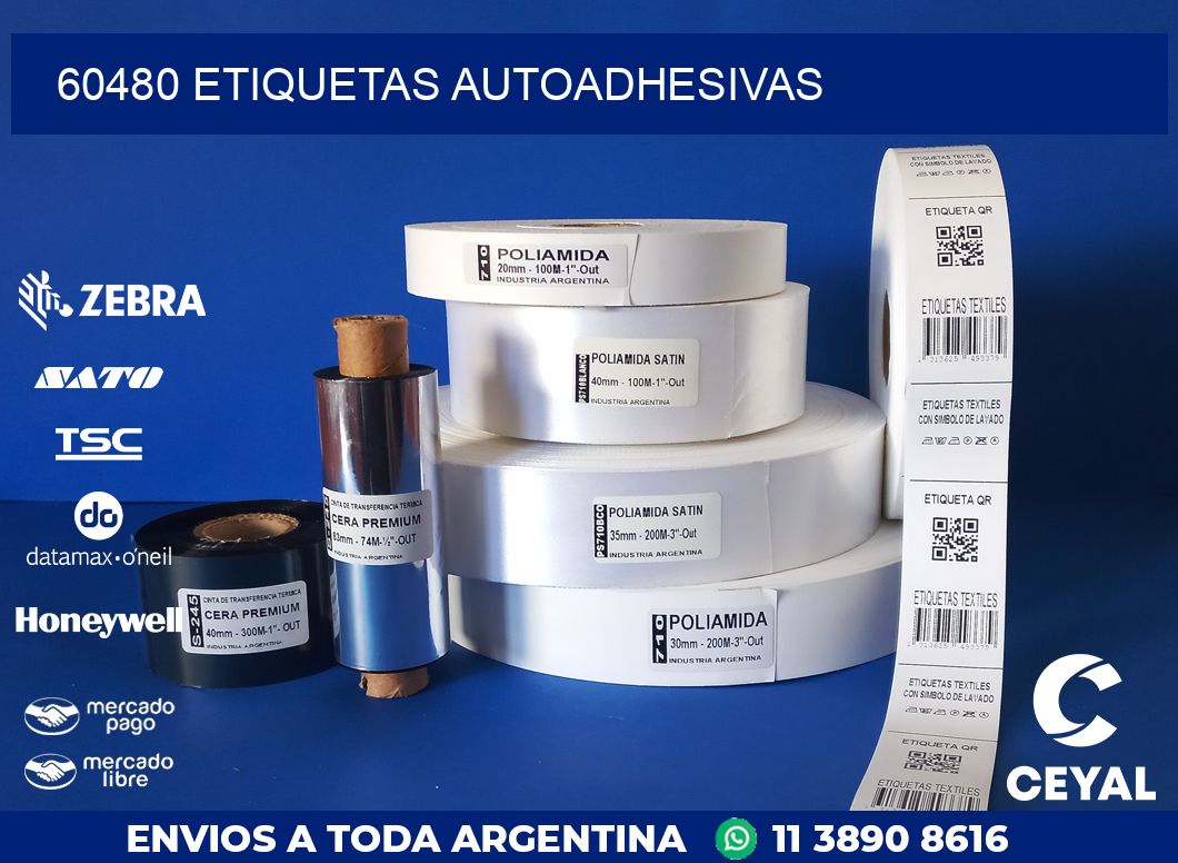 60480 ETIQUETAS AUTOADHESIVAS