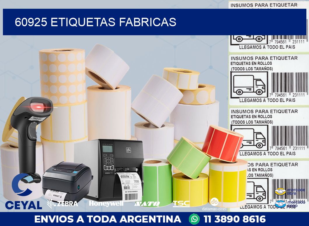 60925 ETIQUETAS FABRICAS