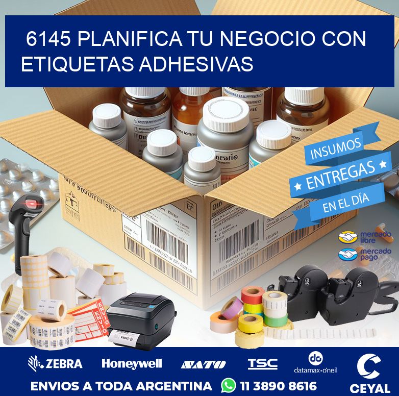 6145 PLANIFICA TU NEGOCIO CON ETIQUETAS ADHESIVAS