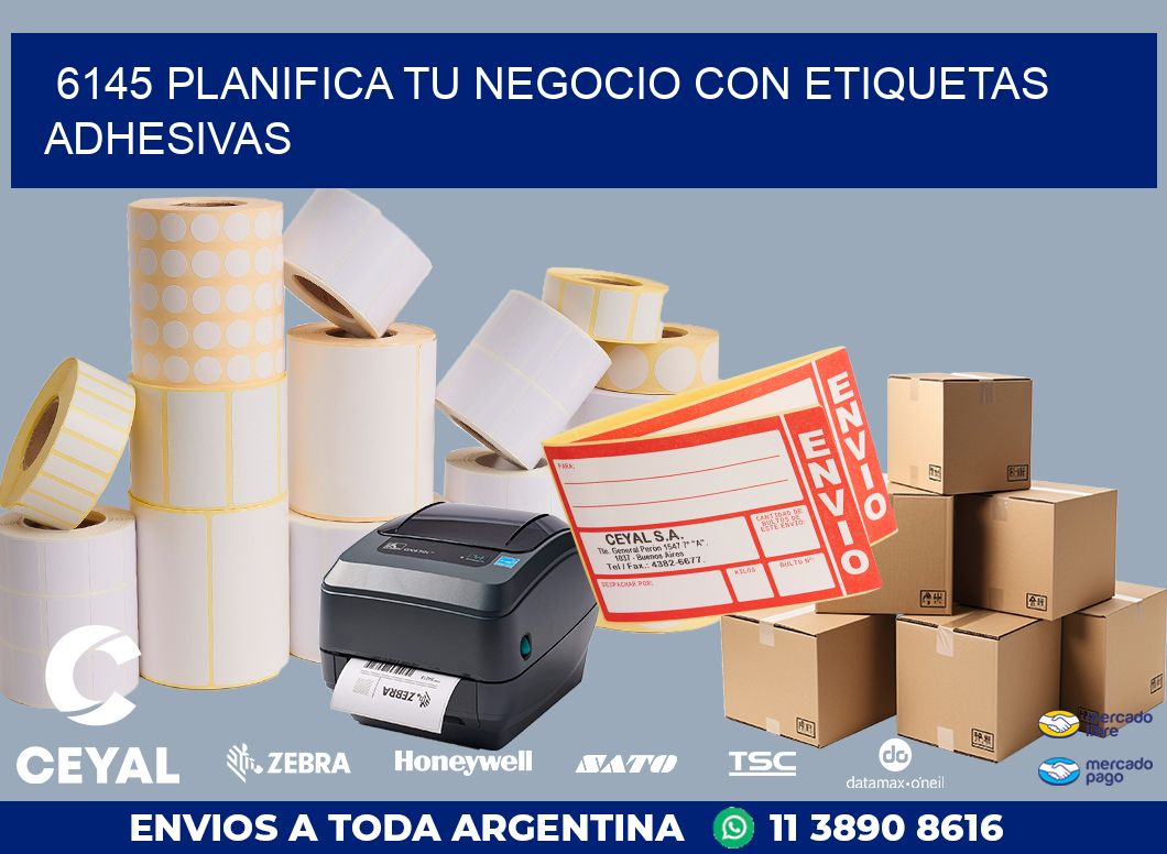 6145 PLANIFICA TU NEGOCIO CON ETIQUETAS ADHESIVAS