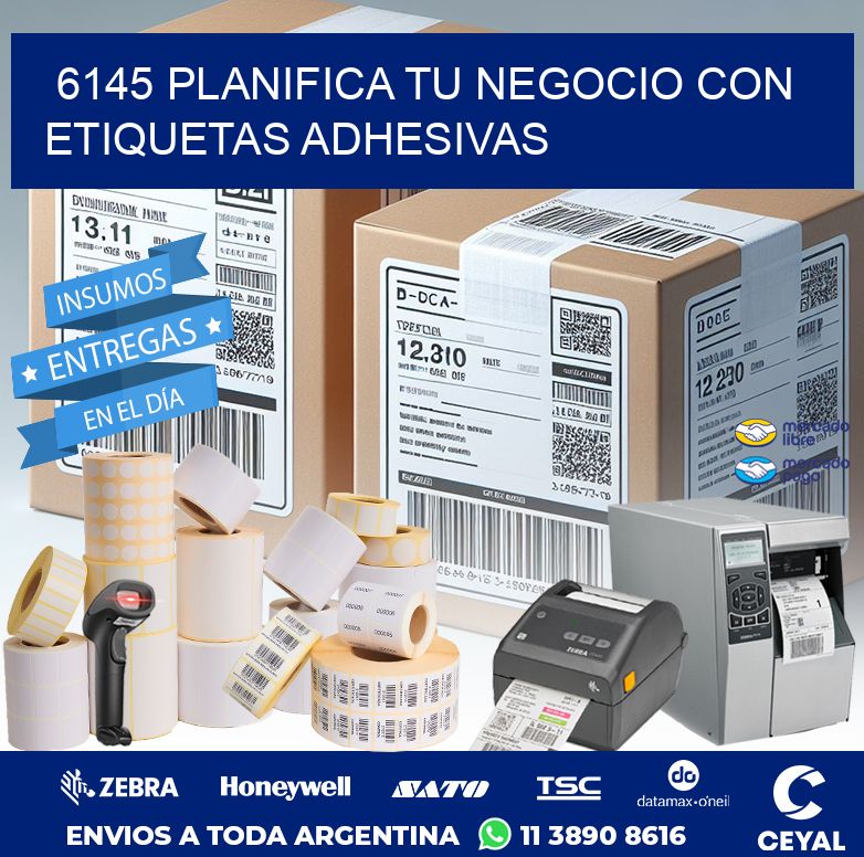 6145 PLANIFICA TU NEGOCIO CON ETIQUETAS ADHESIVAS