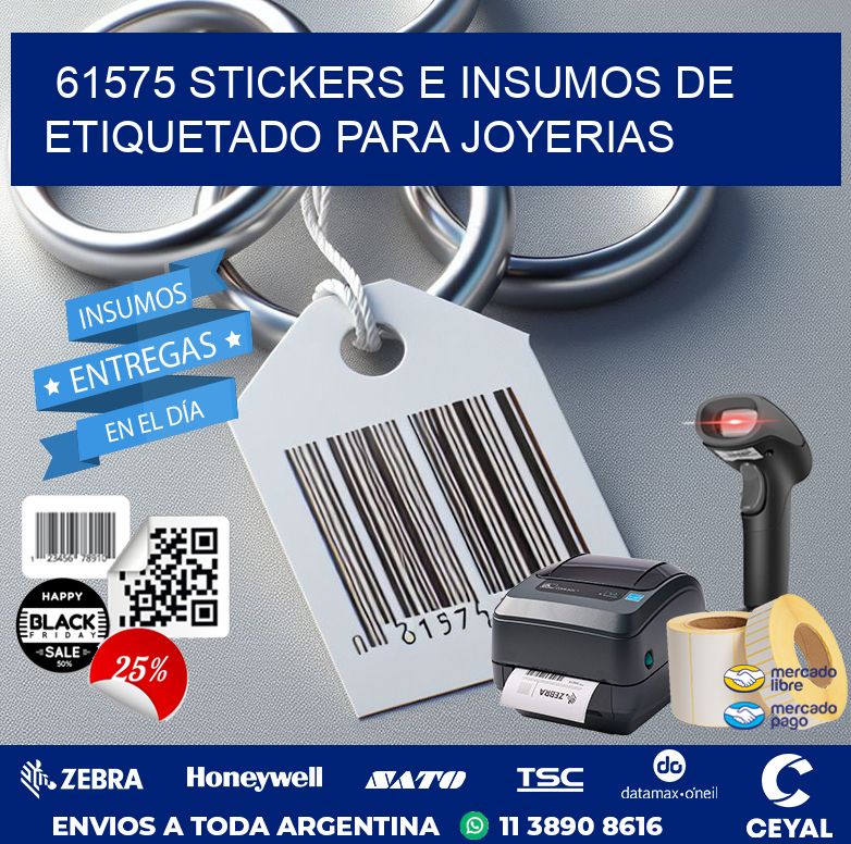 61575 STICKERS E INSUMOS DE ETIQUETADO PARA JOYERIAS