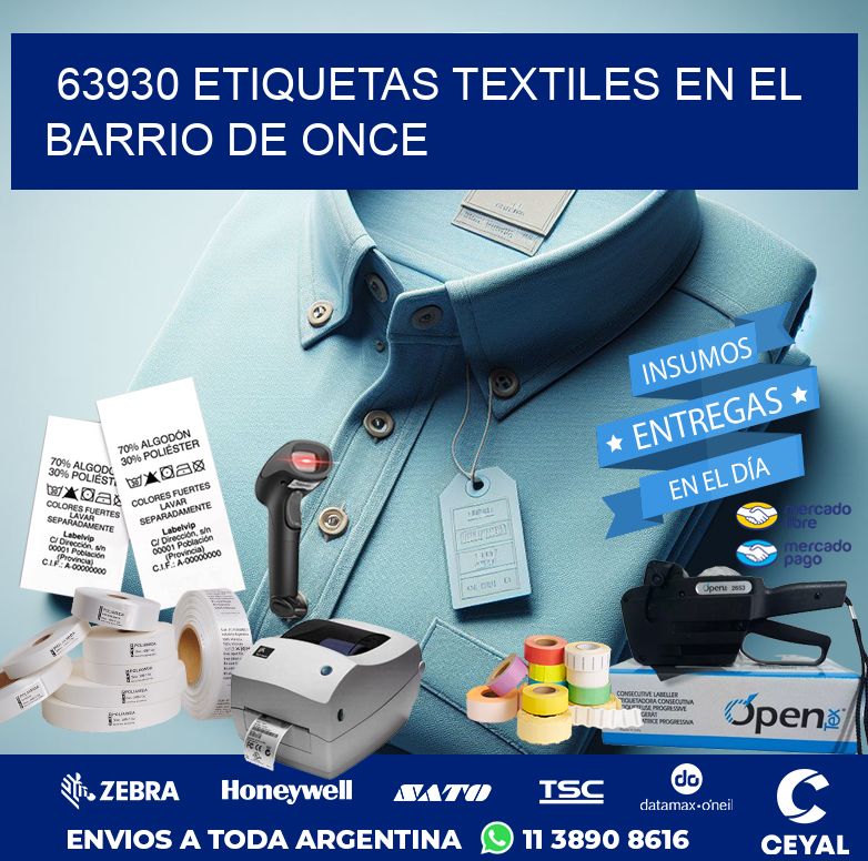 63930 ETIQUETAS TEXTILES EN EL BARRIO DE ONCE