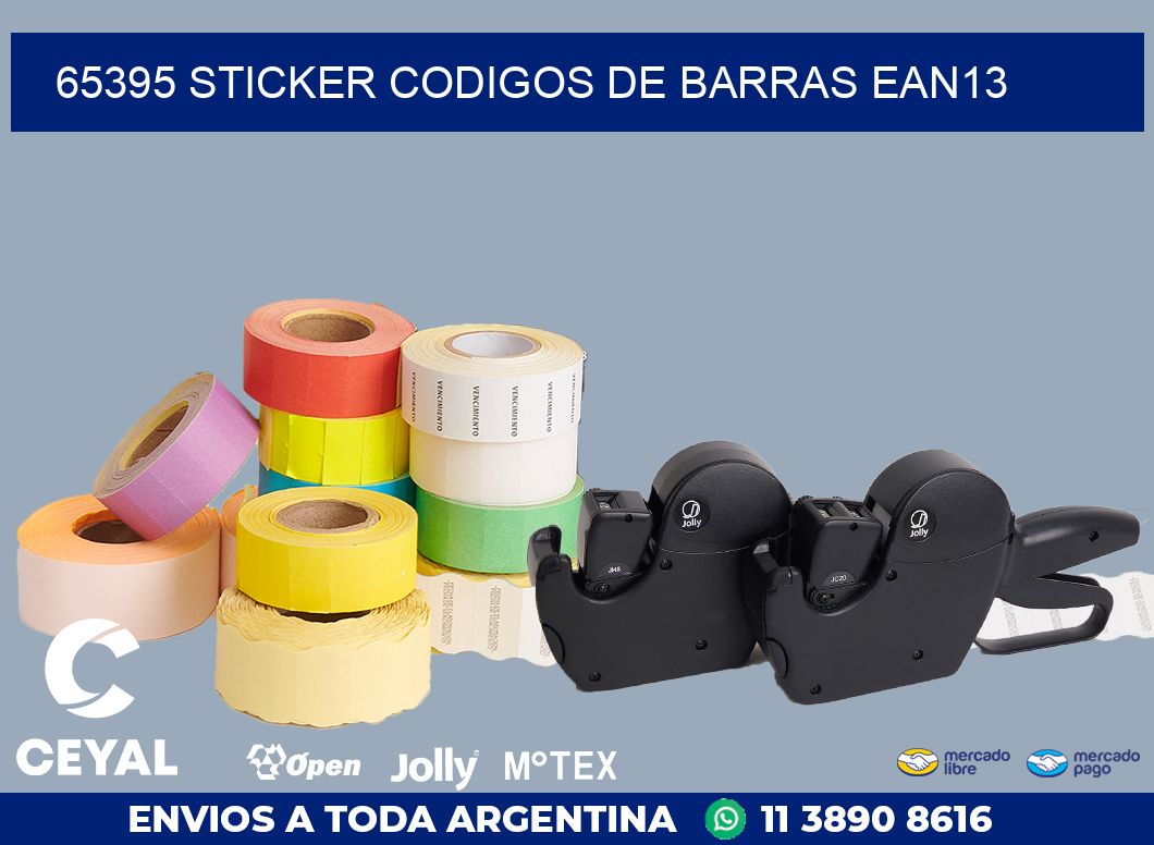 65395 STICKER CODIGOS DE BARRAS EAN13