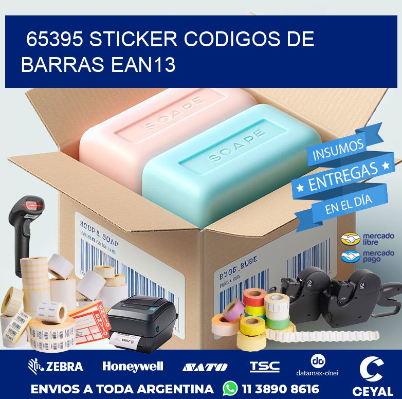 65395 STICKER CODIGOS DE BARRAS EAN13