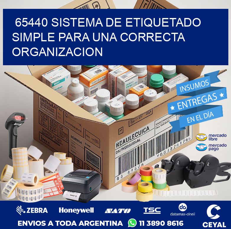 65440 SISTEMA DE ETIQUETADO SIMPLE PARA UNA CORRECTA ORGANIZACION