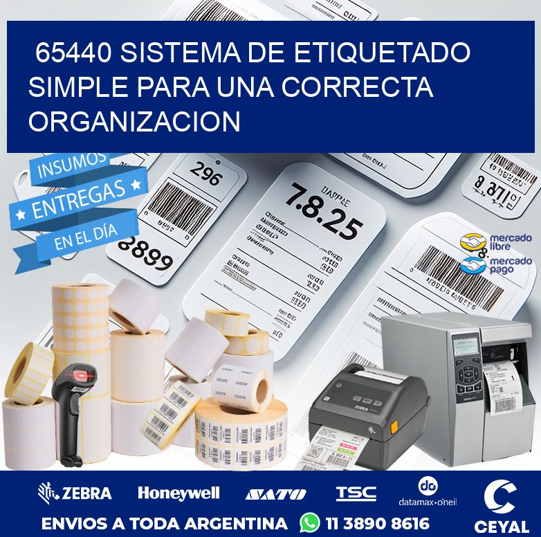 65440 SISTEMA DE ETIQUETADO SIMPLE PARA UNA CORRECTA ORGANIZACION