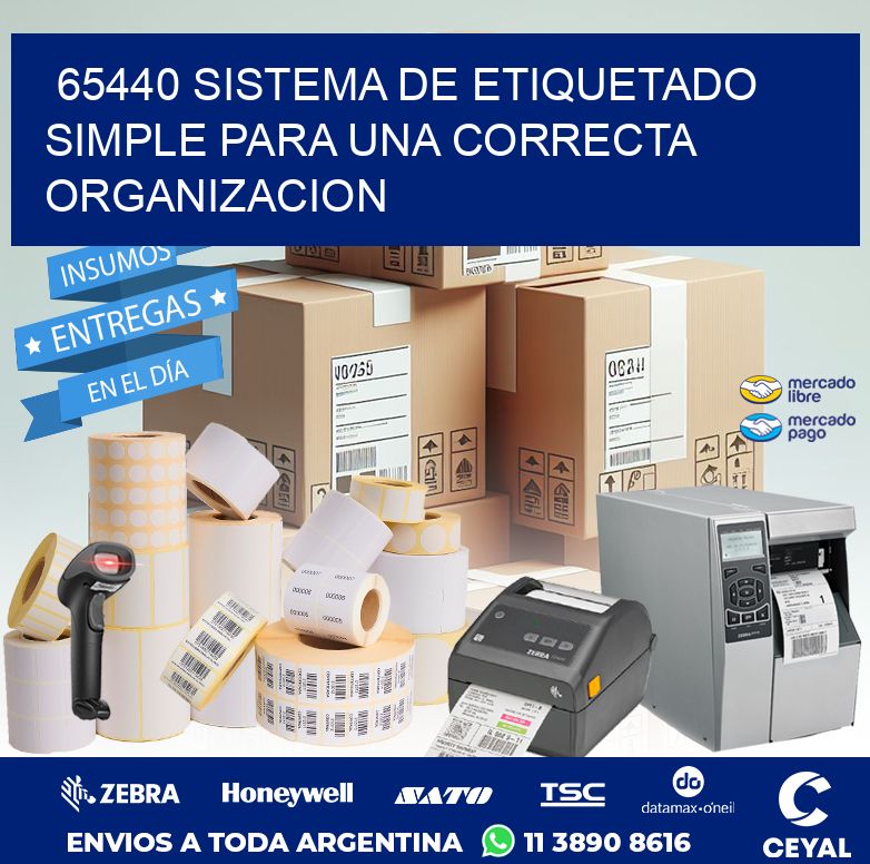 65440 SISTEMA DE ETIQUETADO SIMPLE PARA UNA CORRECTA ORGANIZACION