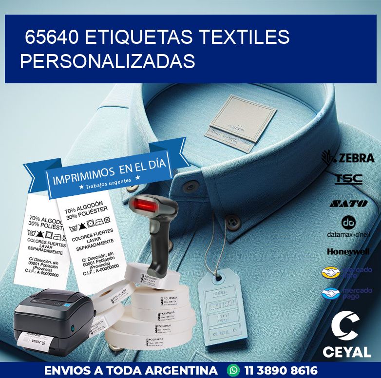 65640 ETIQUETAS TEXTILES PERSONALIZADAS