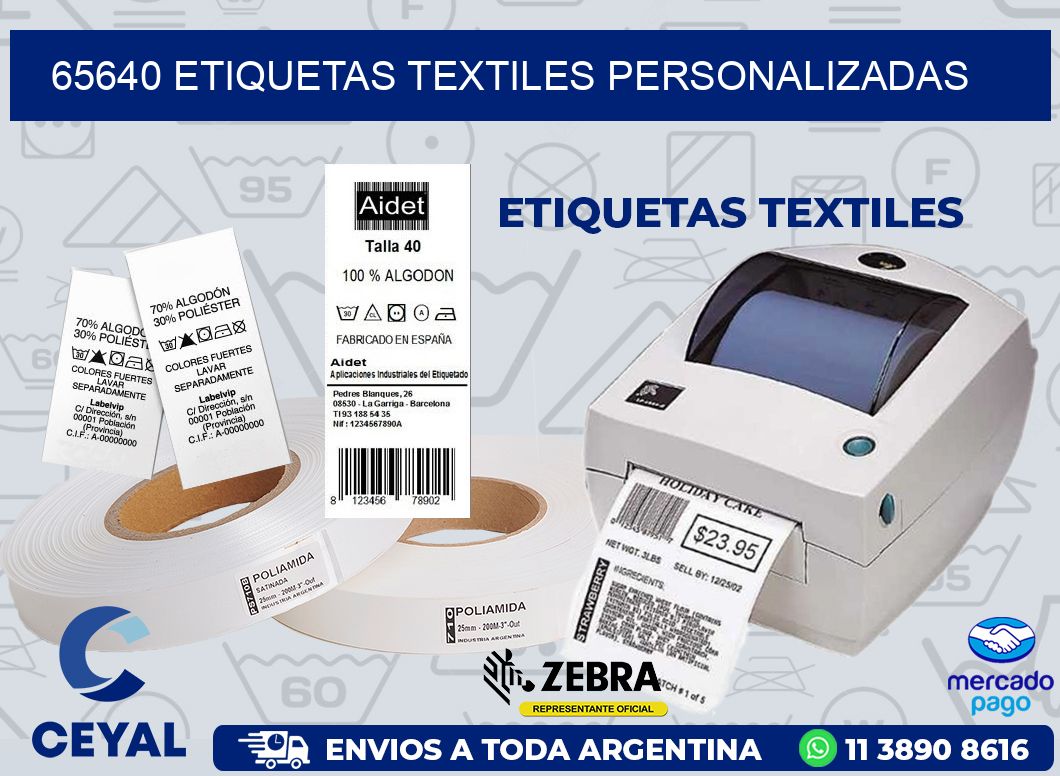 65640 ETIQUETAS TEXTILES PERSONALIZADAS