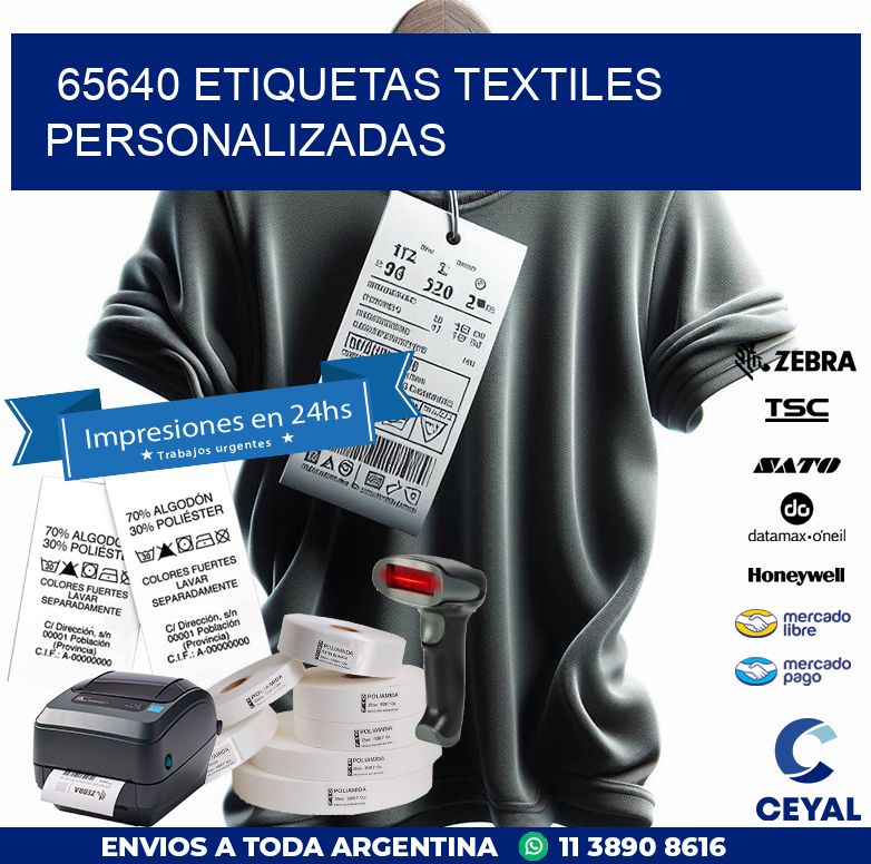 65640 ETIQUETAS TEXTILES PERSONALIZADAS