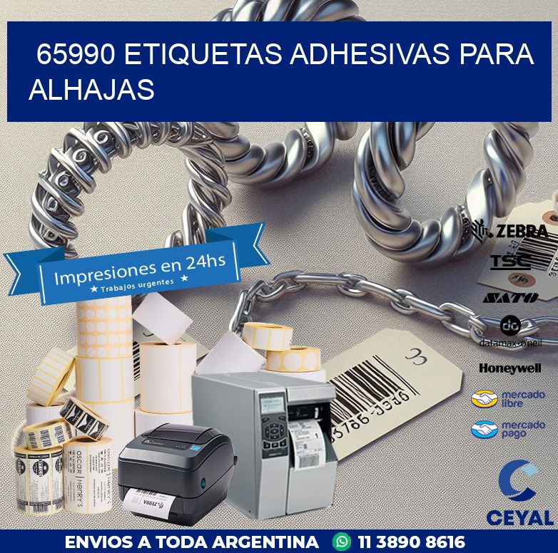 65990 ETIQUETAS ADHESIVAS PARA ALHAJAS