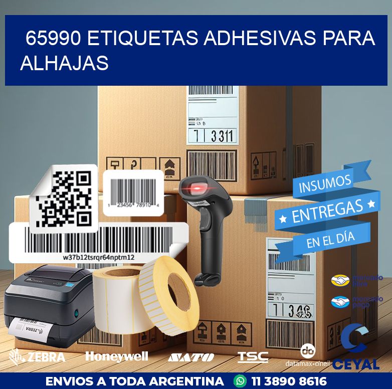 65990 ETIQUETAS ADHESIVAS PARA ALHAJAS