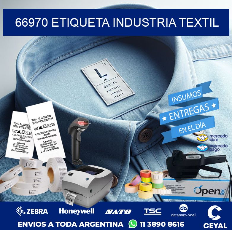 66970 ETIQUETA INDUSTRIA TEXTIL