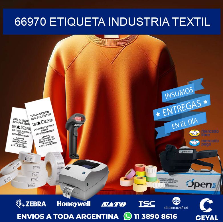 66970 ETIQUETA INDUSTRIA TEXTIL