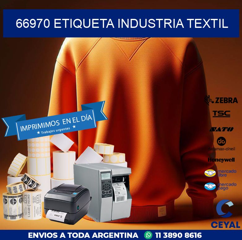66970 ETIQUETA INDUSTRIA TEXTIL