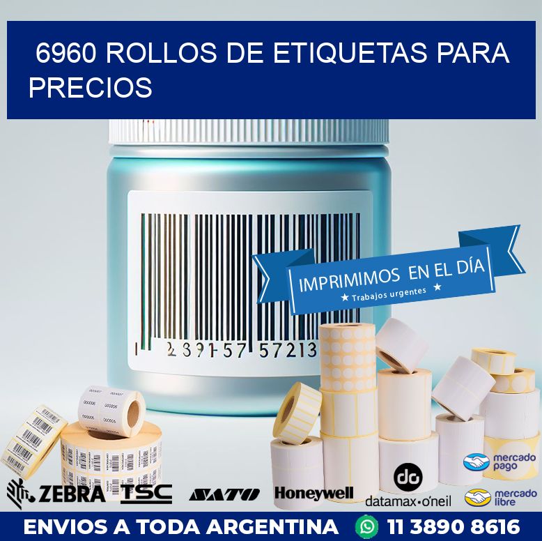 6960 ROLLOS DE ETIQUETAS PARA PRECIOS
